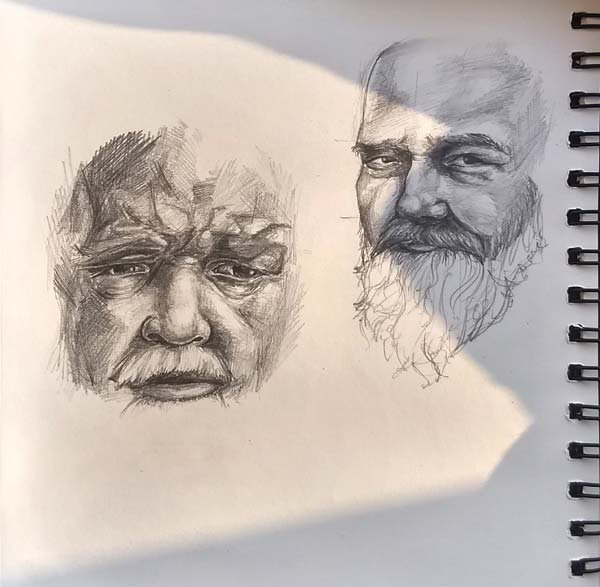 Charcoal Pencil Drawings by Ishani Kuwar