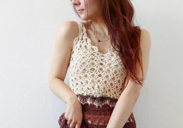 Valentina skirt crochet dress by Izabela Firlova