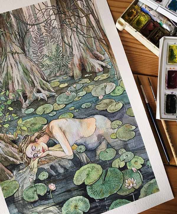Illustration Watercolor Painting