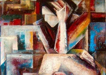 Cubism Oil Paintings on Canvas by Evren Temel