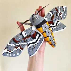 Gorgeous Fabric Sculptures of Moths by Molly Burgess on Trendy Art Ideas