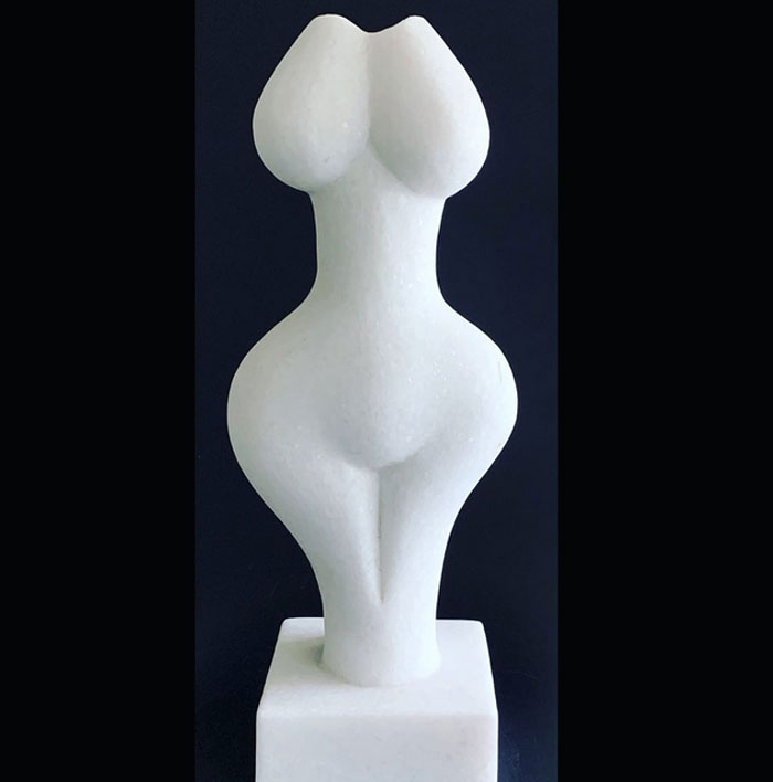 Abstract female body sculpture art Evelyne Brader-Frank Mollis Curvae