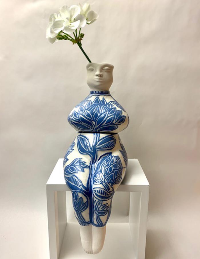 Marianne's Handmade Ceramic Plant Pots In The Female Form