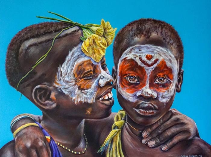 Sierra Roberts creates Inspired Portrait Paintings by the Faces of the World