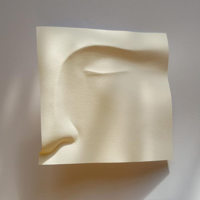 paper art and craft Folding of the Paper into Faces