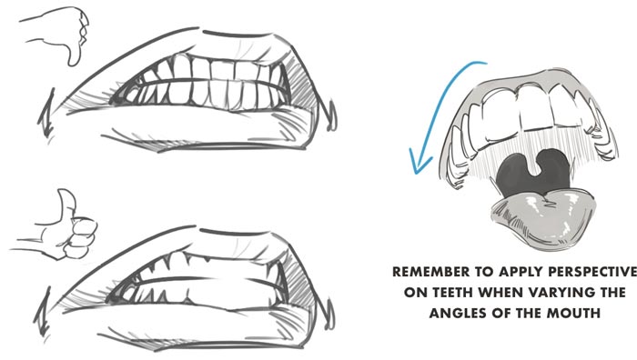 character mouth drawing tutorials