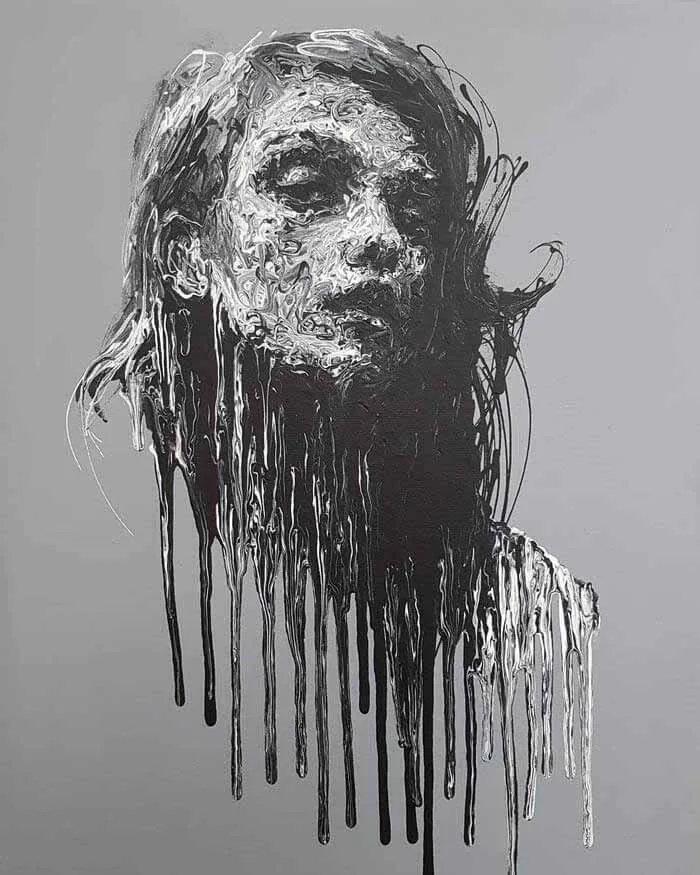 Cool drip painting