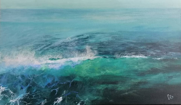 Alesia Habovych Artist Modern Contemporary Ocean Art Paintings