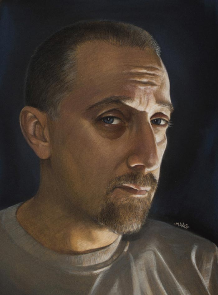 Justin Maas realistic portrait painting