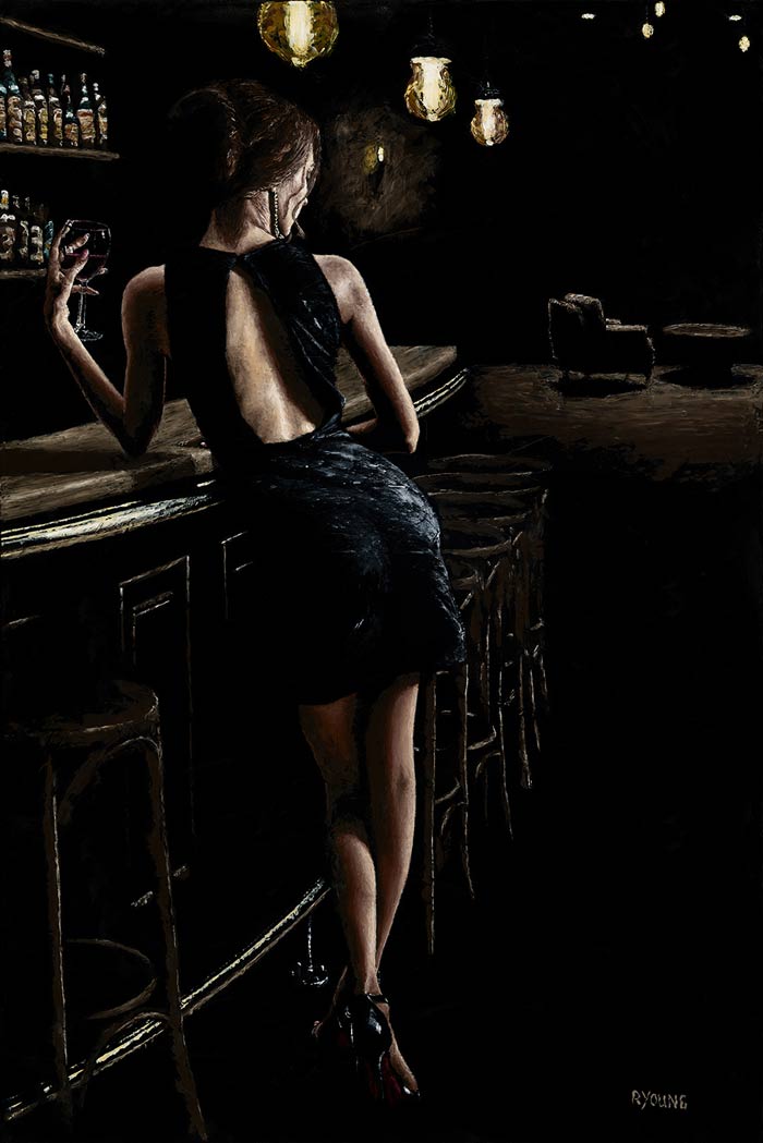 Late Night Deliberation painting by Artist Richard Young
