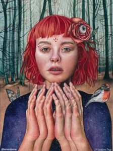 Amazing Surrealism Portrait Paintings by Kaitlyn Page on Trendy Art Ideas