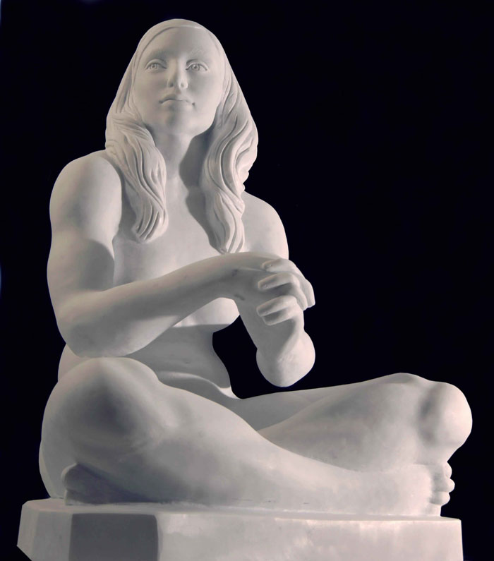 Female body sculpture art
