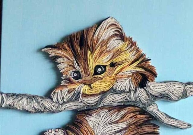 Beautiful Paper Quilling Painting by Lucia