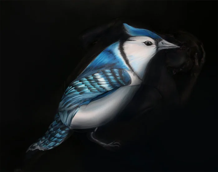 Blue Bird Bodypainting and Photo Gesine Marwedel