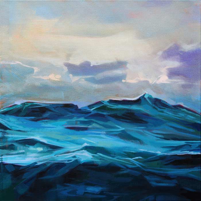 Choppy Waters At Easkey painting by Kevin Lowery