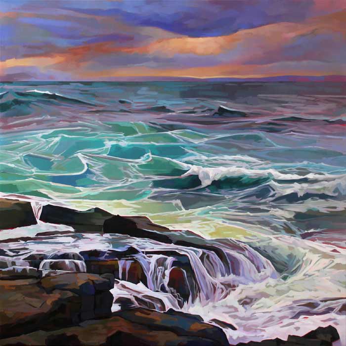 Creevy seascape painting by Kevin Lowery