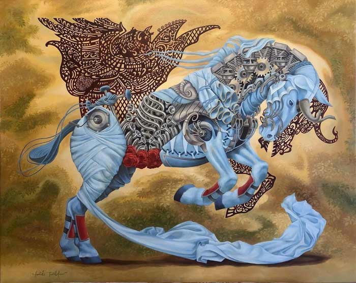 Surrealism painting by Heidi Taillef