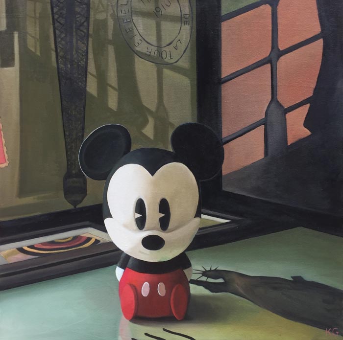 mickey mouse painting by Kate Geiger