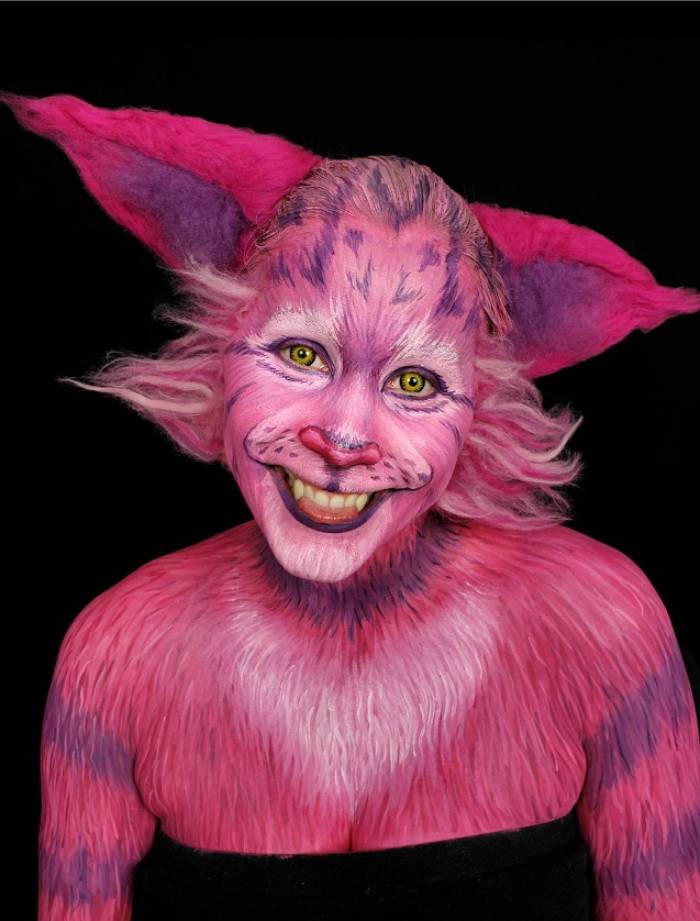 Paint realistic fur body painting by Kim Witte