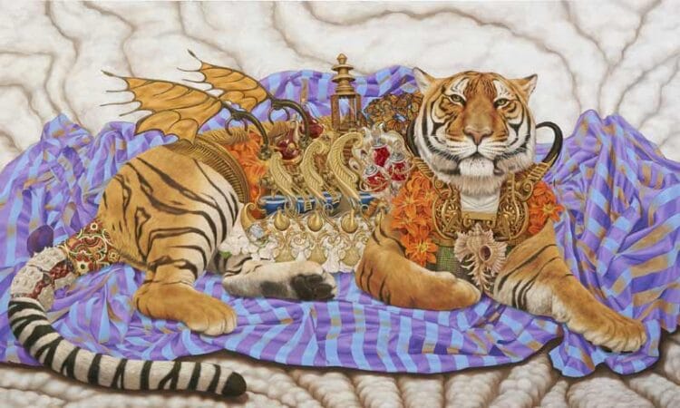 Mythology painting by Heidi Taillef