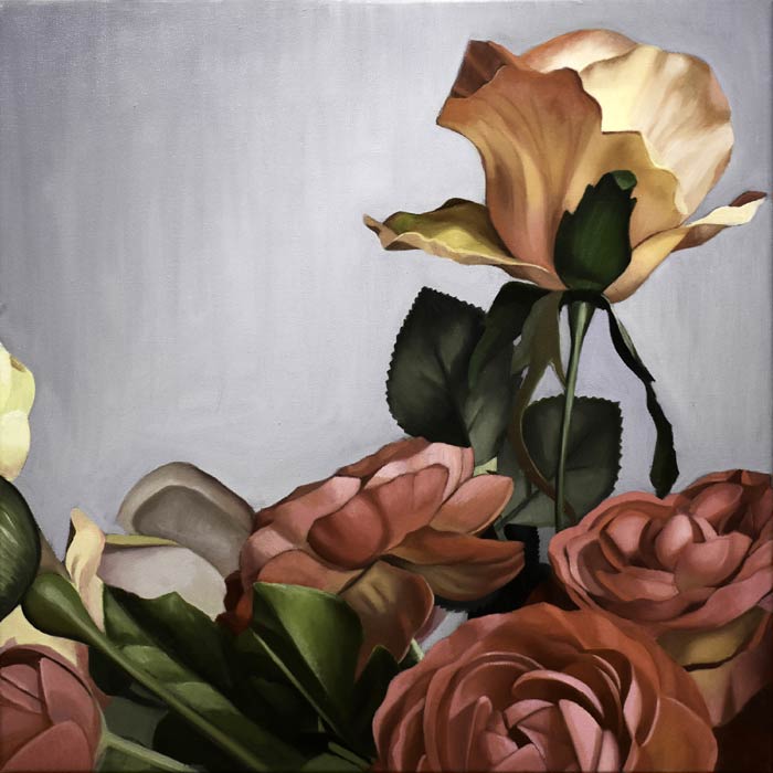 Yellow rose painting by Kate Geiger