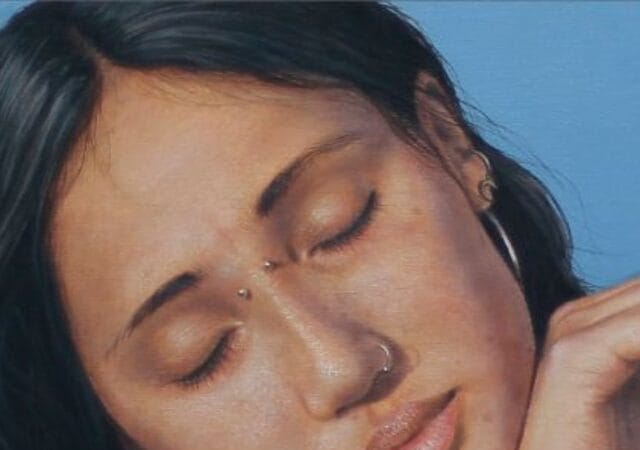 Dream with me hyper realism Oil on canvas by Ruben Contreras