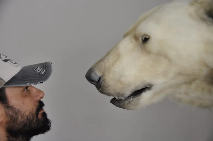 White Bear Replica by Artist Ami Zarug 