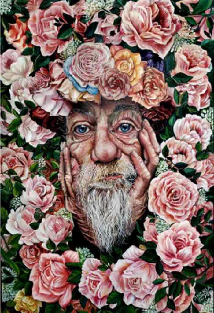 Old Man portrait by Andrea Castaneda