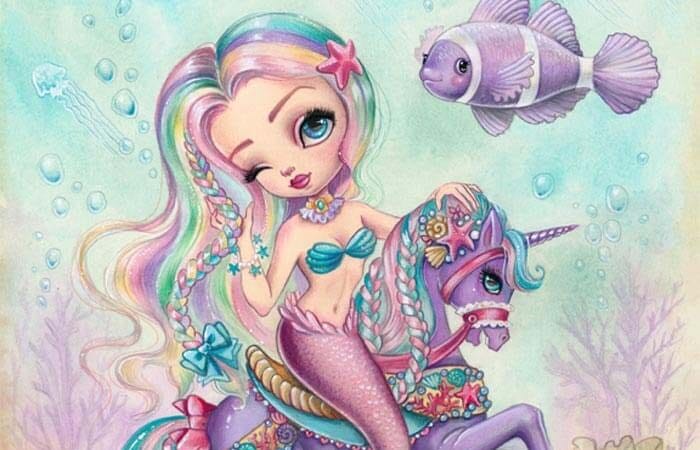 Fantasy Dolls Art with Big Eyes