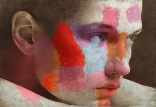 Colorful realism painting by Michal Lukasiewicz