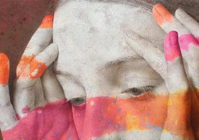 colorful figurative painting by Michal Lukasiewicz