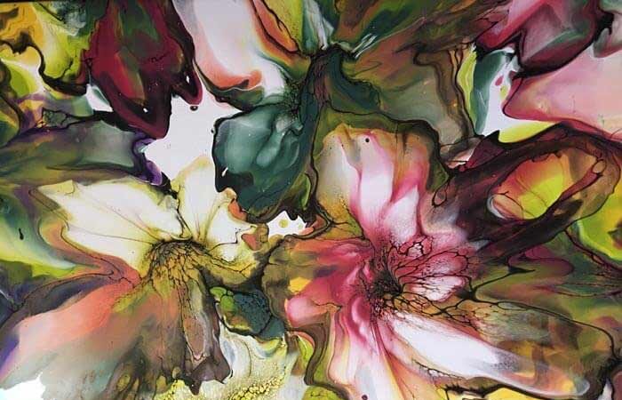Fluid painting ideas by Lesley Nilsson