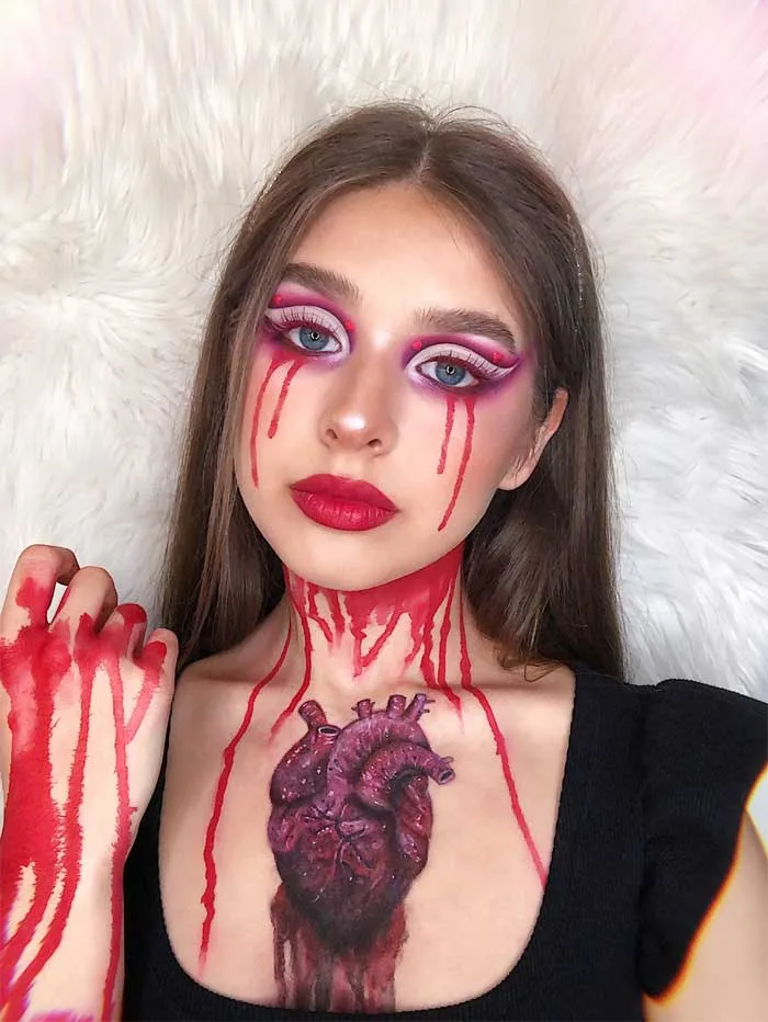 Bloody makeup looks by Natalia