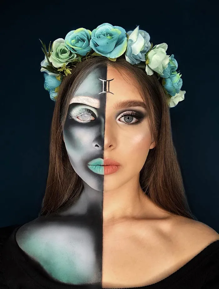 Half x ray makeup looks by Natalia