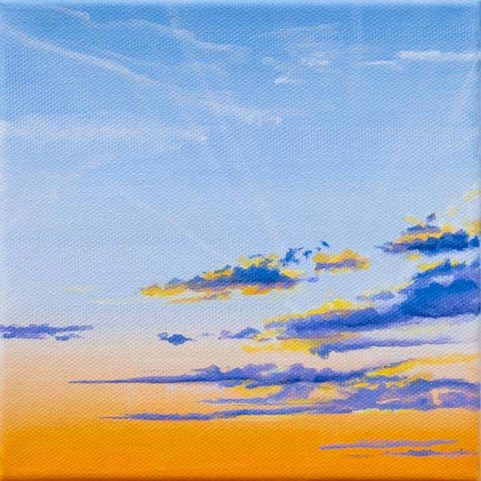 Sun rays at Sunset Canvas Wall Decor Acrylic on Canvas