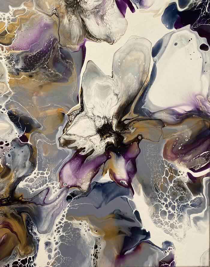 Beauty of fluid art by Lesley Nilsson