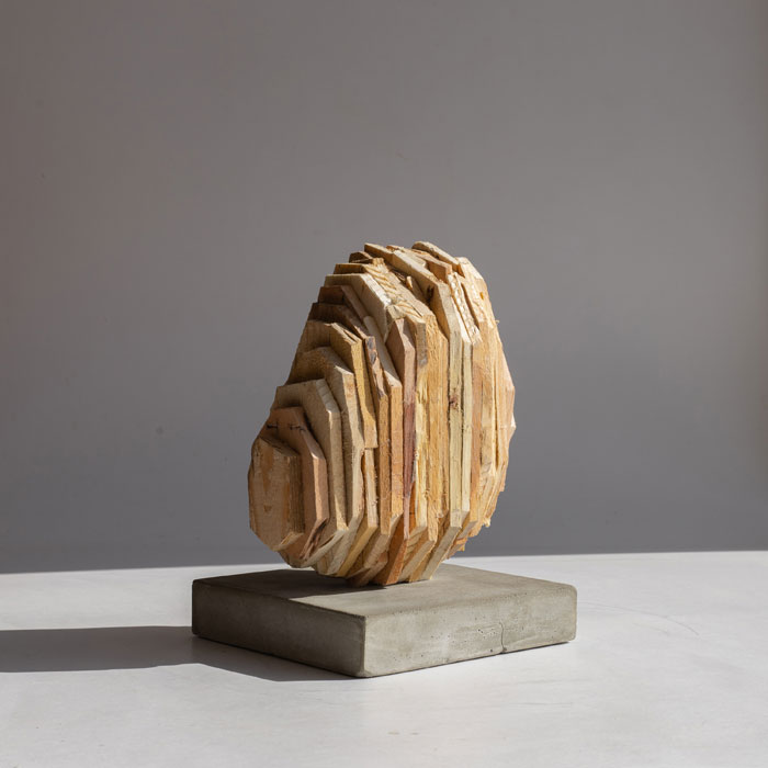 Boulder wood sculpture by Pyotr Zaitsev