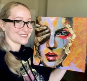 Expressive acrylic painter specialized in portraits and abstract