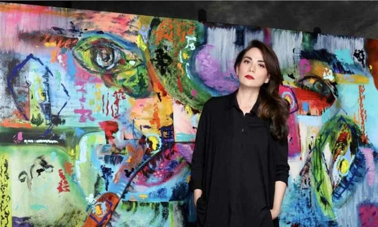 Abstract art painting by Sal Ponce Enrile