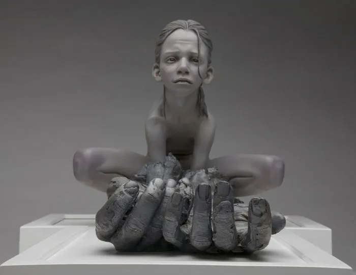 Dress-Up Frog-Legs Sculpture by Jesse Thompson