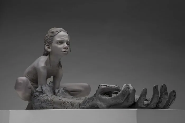 Dress-Up Clay Sculpture by Jesse Thompson