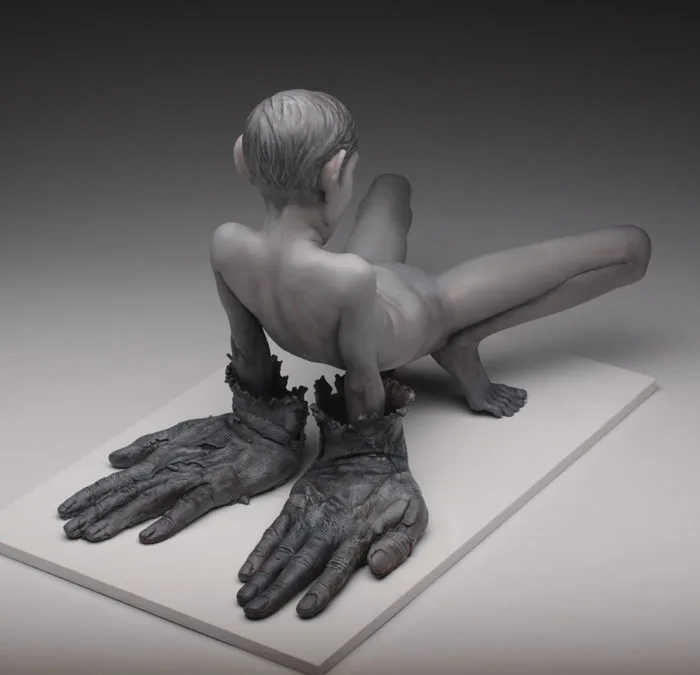 Dress-up figure sculpture by Jesse Thompson