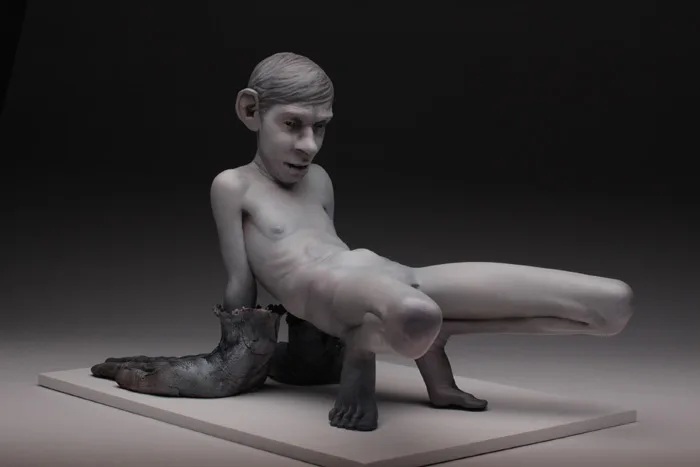 Dress-up clay sculptures by Jesse Thompson