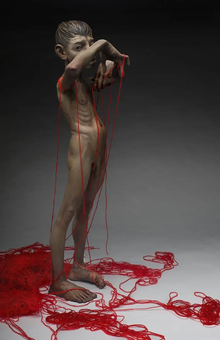 Philistine Clay Figure Sculpture by Jesse Thompson