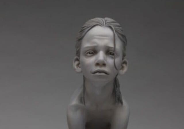 Dress-Up Frog-Legs Sculpture by Jesse Thompson