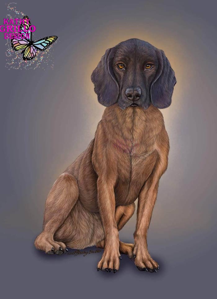 Custom pet portraits by Kathy Grillo