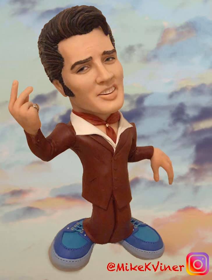 Caricature sculpture Elvis Presley