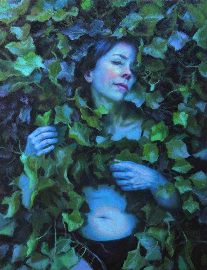 Francien Krieg midnight blue - beautiful nude art painting