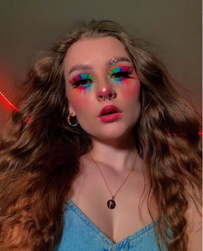 Colorful eye makeup looks by keely irvine