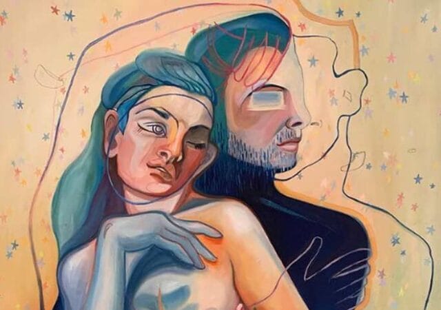 Flowers transformation painting